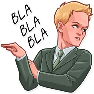 😒-Barney Stinson, Telegram Sticker
