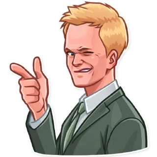 😉-Barney Stinson, Telegram Sticker