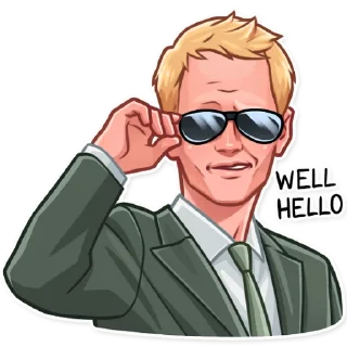 👋-Barney Stinson, Telegram Sticker