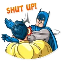 🤐-Silver Age Batman, Telegram Sticker