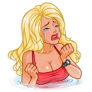 😭-Baywatch, Telegram Sticker