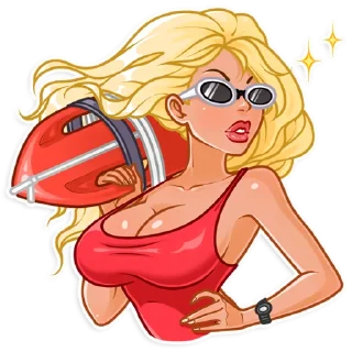 😎-Baywatch, Telegram Sticker
