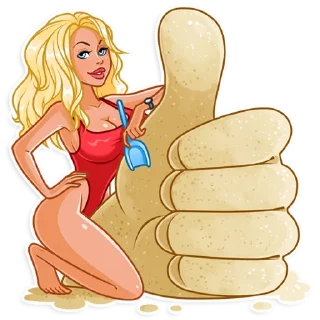 👍-Baywatch, Telegram Sticker