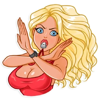 🙅‍♀️-Baywatch, Telegram Sticker