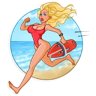 🏃‍♀️-Baywatch, Telegram Sticker