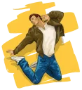 😁-Be Famous, Telegram Sticker