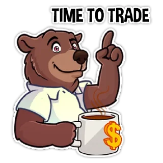⏰-Bear trader, Telegram Sticker