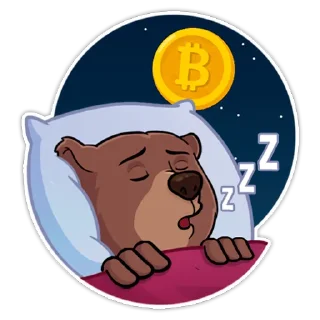 😴-Bear trader, Telegram Sticker