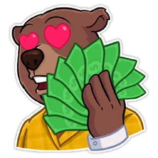 🤑-Bear trader, Telegram Sticker