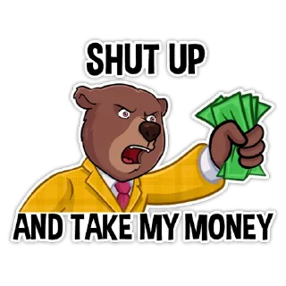 💲-Bear trader, Telegram Sticker