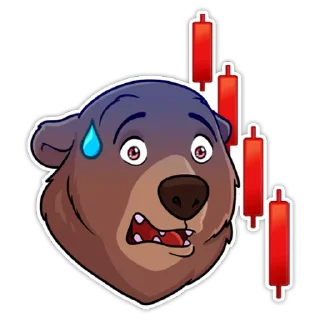 📉-Bear trader, Telegram Sticker
