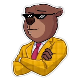 😎-Bear trader, Telegram Sticker