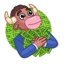 🤑-Investment Mammals, Telegram Sticker
