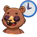 😌-Boris the Bear, Telegram Sticker