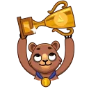 🏆-Boris the Bear, Telegram Sticker