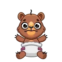😭-Boris the Bear, Telegram Sticker