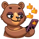 👍-Boris the Bear, Telegram Sticker