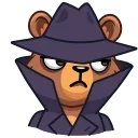 🕵️-Boris the Bear, Telegram Sticker