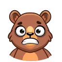 😱-Boris the Bear, Telegram Sticker