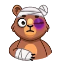 🤕-Boris the Bear, Telegram Sticker
