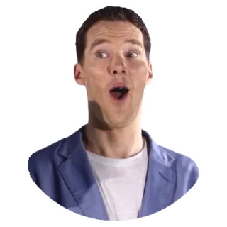 😮-Benedict Cumberbatch, Telegram Sticker