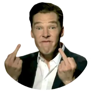 🖕-Benedict Cumberbatch, Telegram Sticker