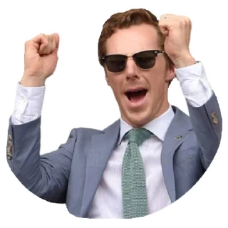 🥳-Benedict Cumberbatch, Telegram Sticker
