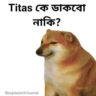 🤔-Bengali cheems,Join- @about_kushal :: @fStikBot, Telegram Sticker