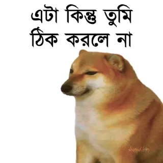 👀-Bengali cheems,Join- @about_kushal :: @fStikBot, Telegram Sticker