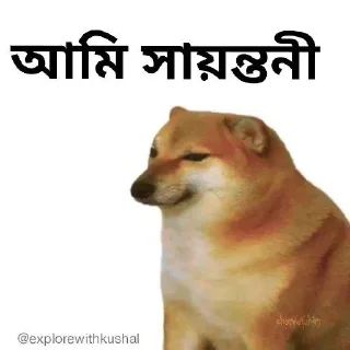 ☺️-Bengali cheems,Join- @about_kushal :: @fStikBot, Telegram Sticker
