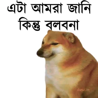 👀-Bengali cheems,Join- @about_kushal :: @fStikBot, Telegram Sticker