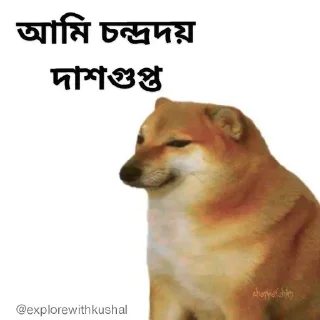 😊-Bengali cheems,Join- @about_kushal :: @fStikBot, Telegram Sticker