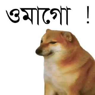 👀-Bengali cheems,Join- @about_kushal :: @fStikBot, Telegram Sticker