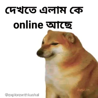 🙄-Bengali cheems,Join- @about_kushal :: @fStikBot, Telegram Sticker