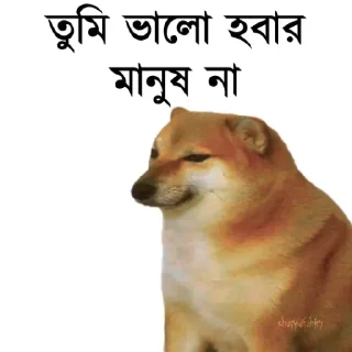 👀-Bengali cheems,Join- @about_kushal :: @fStikBot, Telegram Sticker