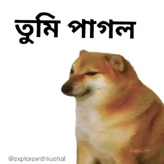 😁-Bengali cheems,Join- @about_kushal :: @fStikBot, Telegram Sticker