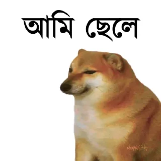 👀-Bengali cheems,Join- @about_kushal :: @fStikBot, Telegram Sticker