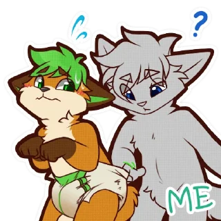 👇-Benji, Telegram Sticker