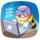 💻-Ben The Bee, Telegram Sticker