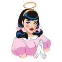 😇-Bettie Page, Telegram Sticker