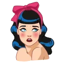 😭-Bettie Page, Telegram Sticker