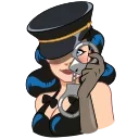 👮-Bettie Page, Telegram Sticker