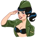 😁-Bettie Page, Telegram Sticker