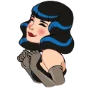 😂-Bettie Page, Telegram Sticker