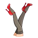 👠-Bettie Page, Telegram Sticker