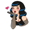 😘-Bettie Page, Telegram Sticker