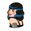 😉-Bettie Page, Telegram Sticker