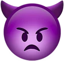 👿-Big Emoji Bazzastyle, Telegram Sticker