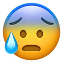 😰-Big Emoji Bazzastyle, Telegram Sticker