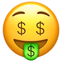 🤑-Big Emoji Bazzastyle, Telegram Sticker